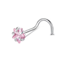 Load image into Gallery viewer, Pink Stone Nose Ring