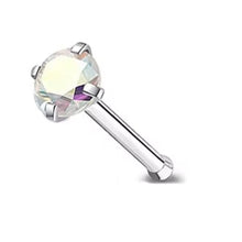 Load image into Gallery viewer, Iridescent Stone Nose Ring