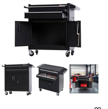 Load image into Gallery viewer, Tool Chest Heavy Duty Cart Steel Rolling Tool Box With Locakable Doors