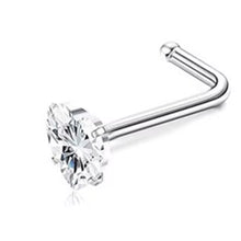 Load image into Gallery viewer, Clear Stone Nose Ring