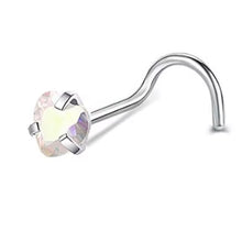 Load image into Gallery viewer, Iridescent Stone Nose Ring