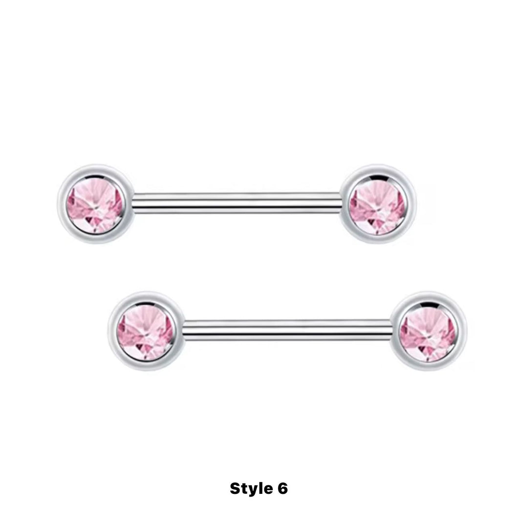 Pink Gem - Nipple Jewelry #009