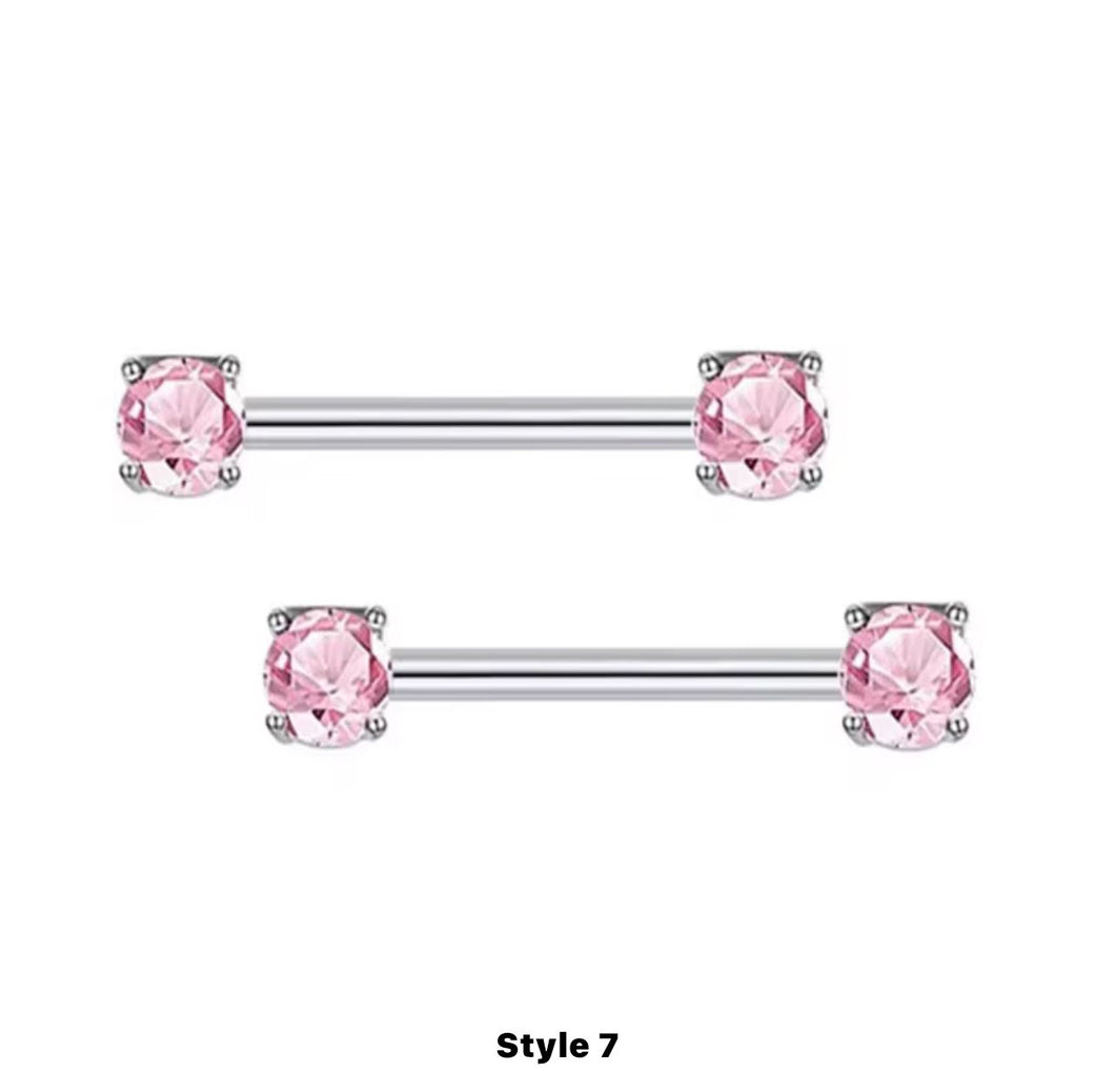 Pink Gem - Nipple Jewelry #008