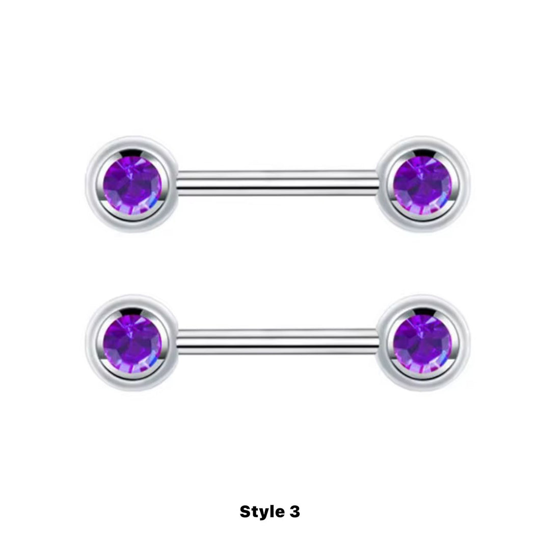 Purple Gem - Nipple Jewelry #029