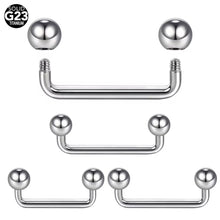 Load image into Gallery viewer, Grade 23 titanium staple bar #009
