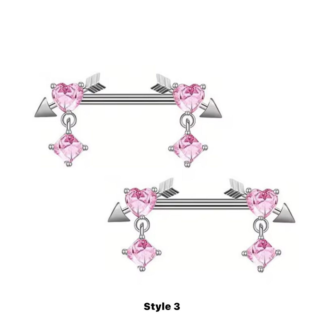 Pink Gem - Nipple Jewelry #006