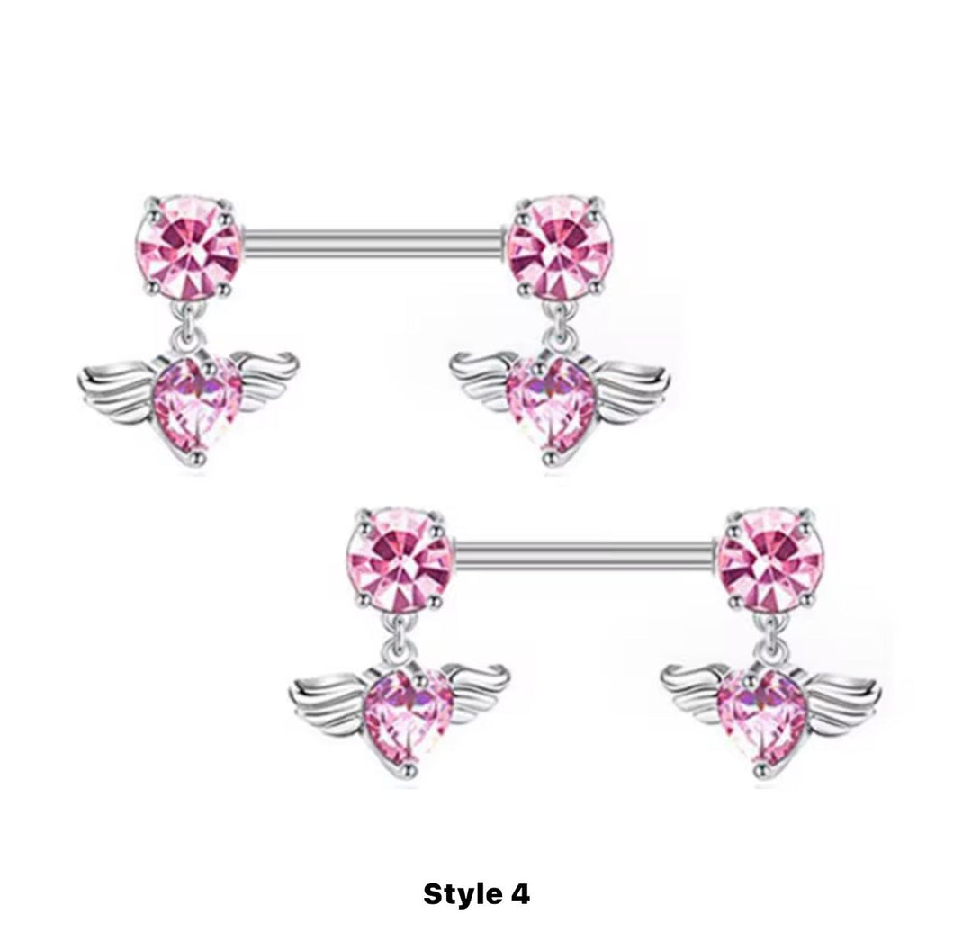 Pink Gem - Nipple Jewelry #005
