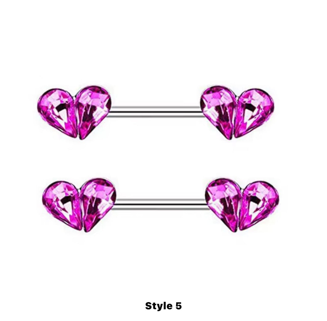 Pink Gem - Nipple Jewelry #002