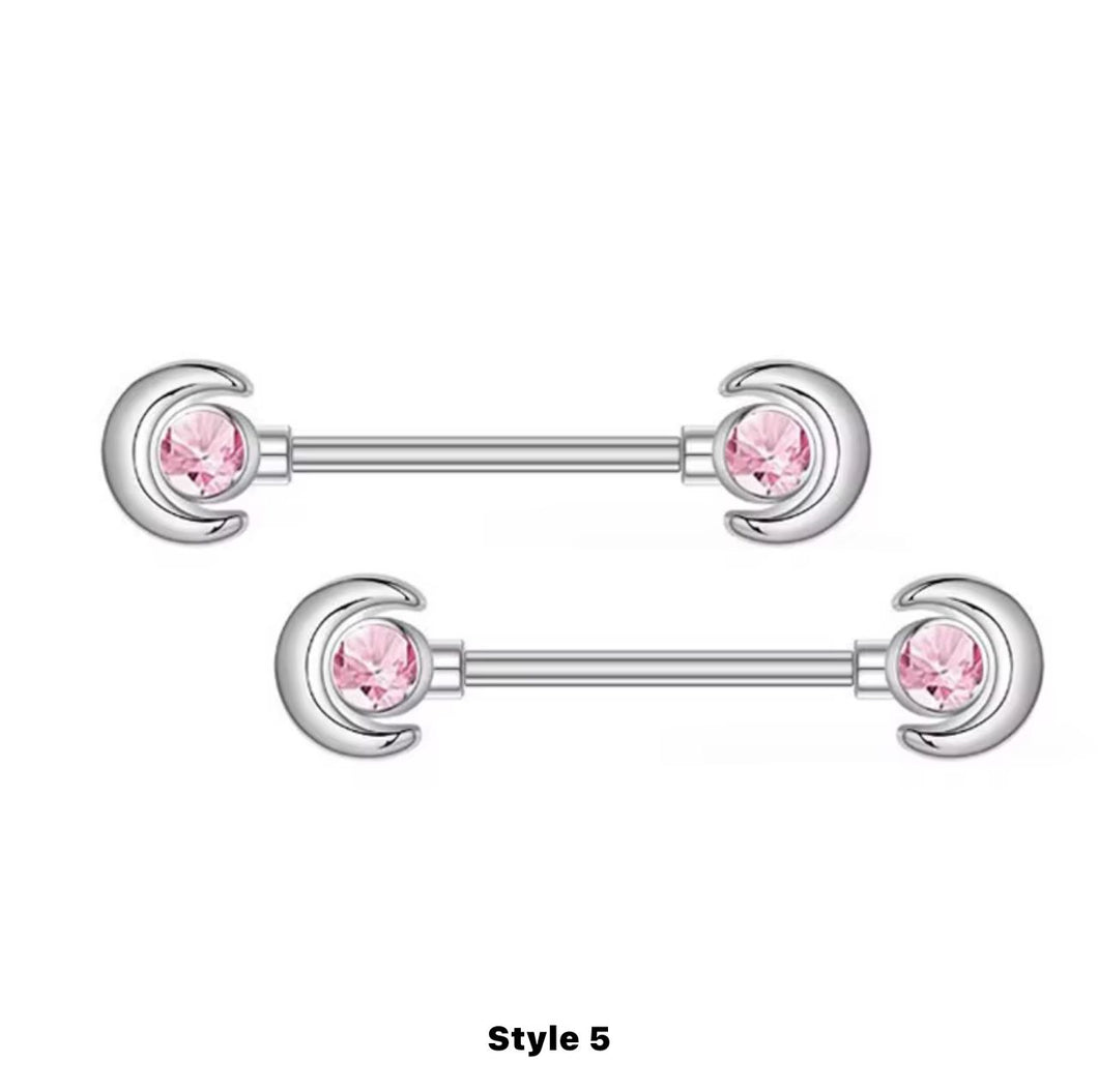 Pink Gem - Nipple Jewelry #003