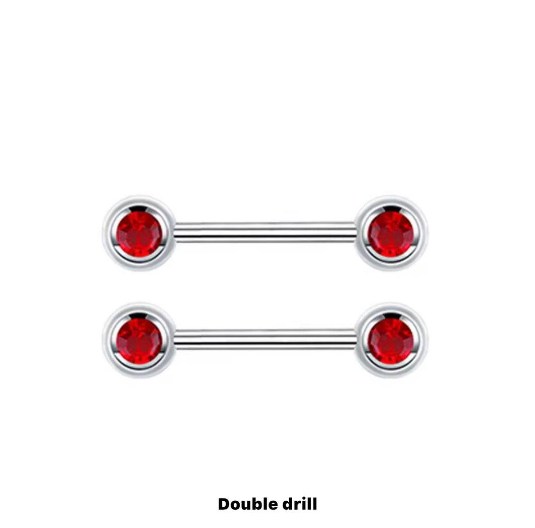 Red Gem - Nipple Jewelry #018