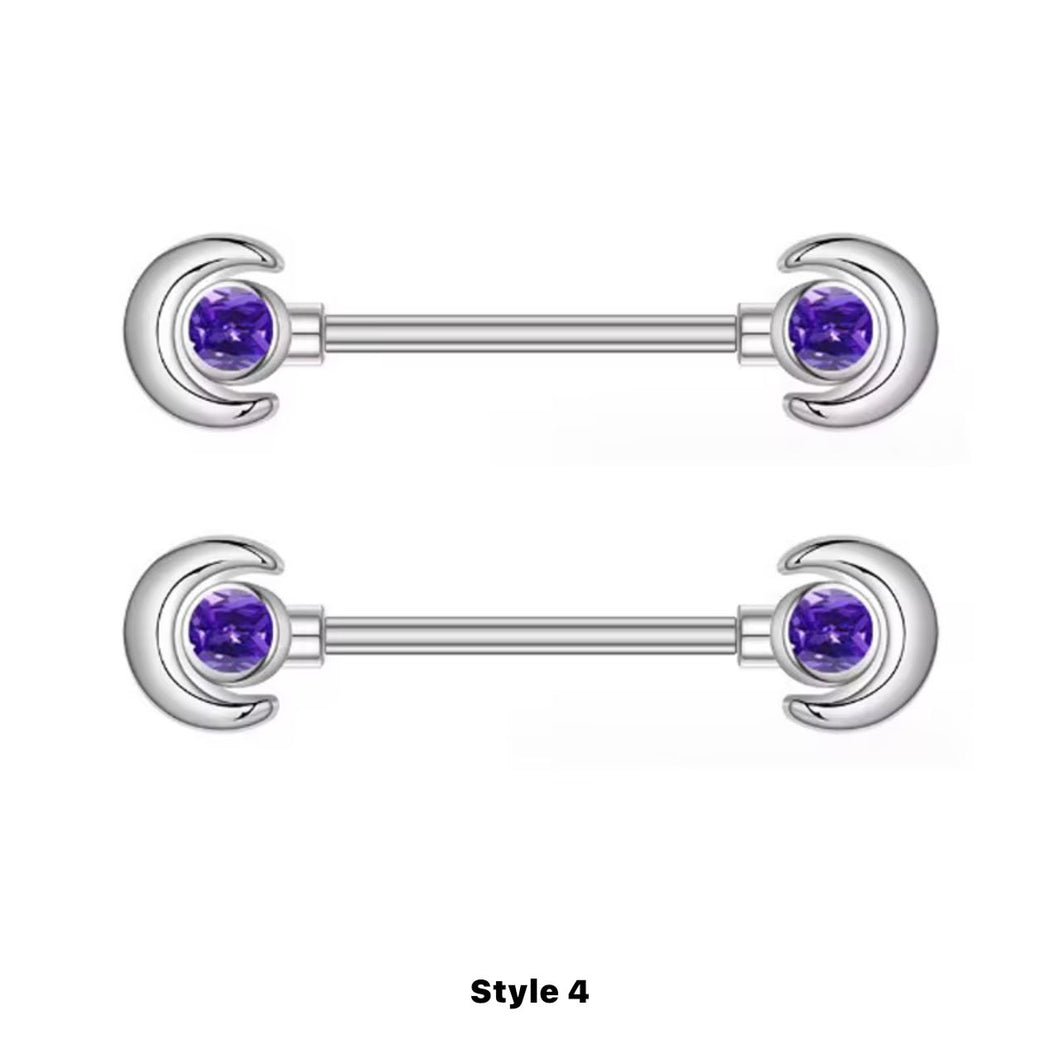 Purple Gem - Nipple Jewelry #026