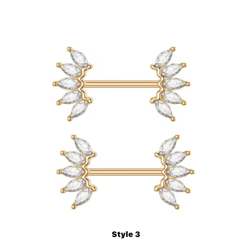 Gold Gem - Nipple Jewelry #048