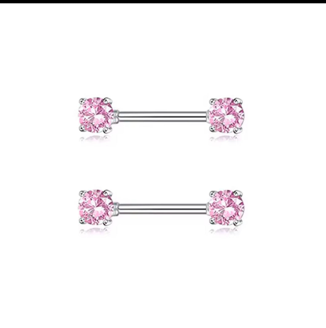 Pink Gem - Nipple Jewelry #065